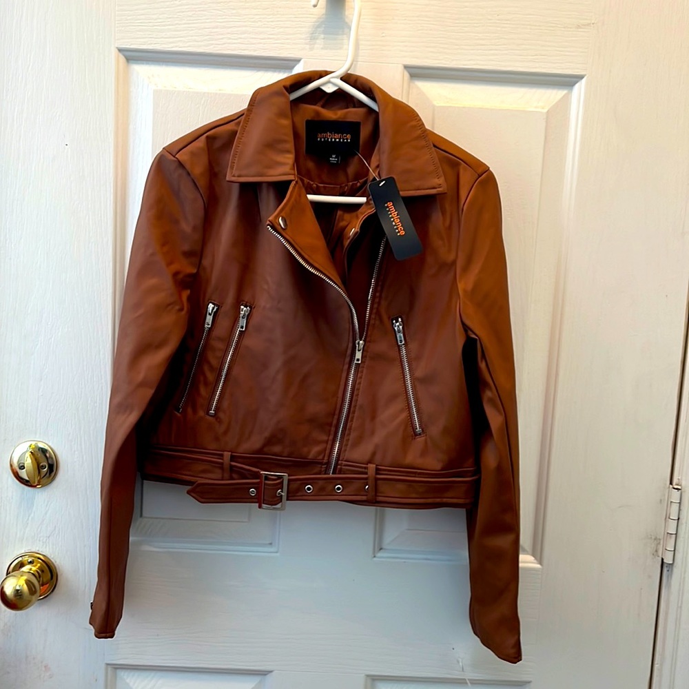 Faux leather jacket